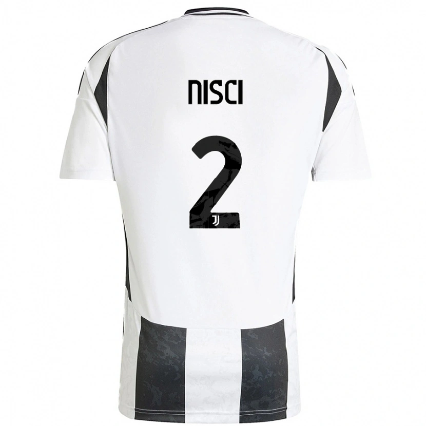 Danxen Mujer Camiseta Alessandro Nisci #2 Blanco Negro 1ª Equipación 2024/25 La Camisa México