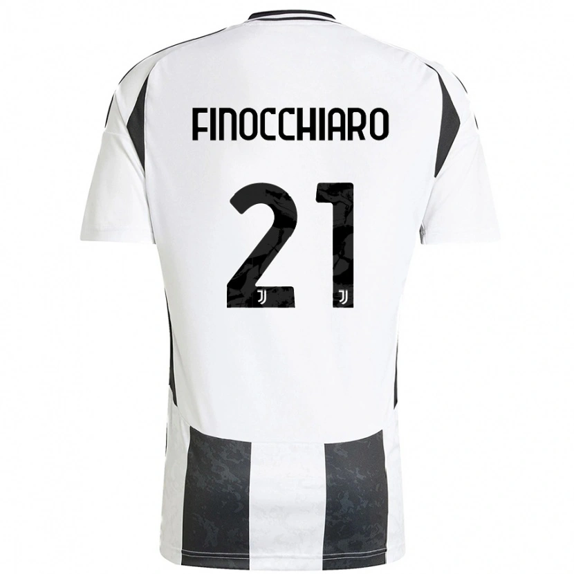 Danxen Mujer Camiseta Gabriele Finocchiaro #21 Blanco Negro 1ª Equipación 2024/25 La Camisa México