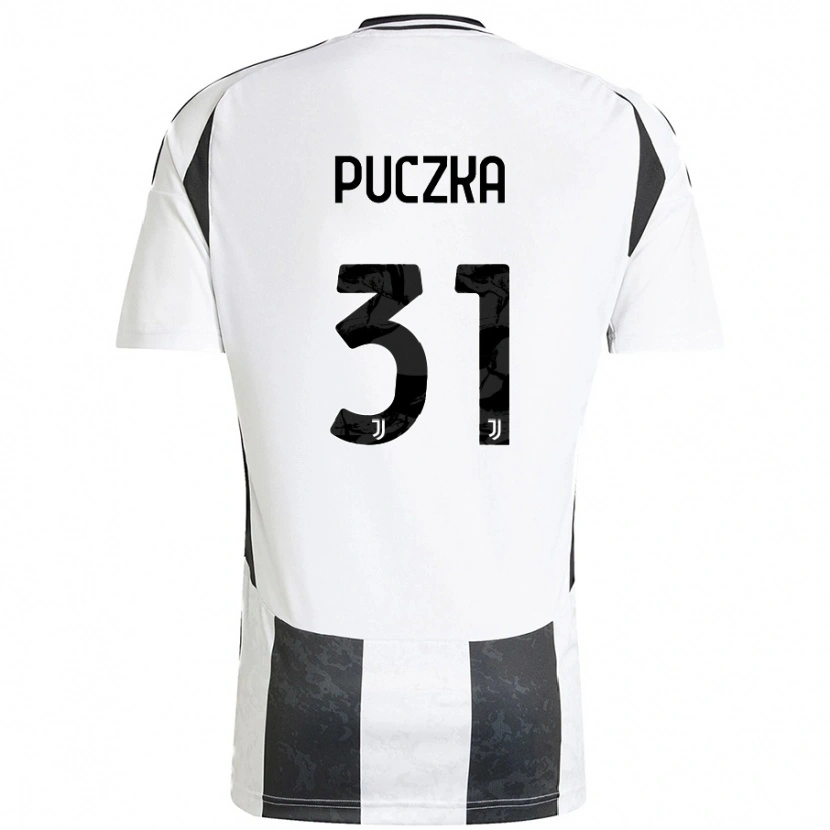 Danxen Mujer Camiseta David Puczka #31 Blanco Negro 1ª Equipación 2024/25 La Camisa México