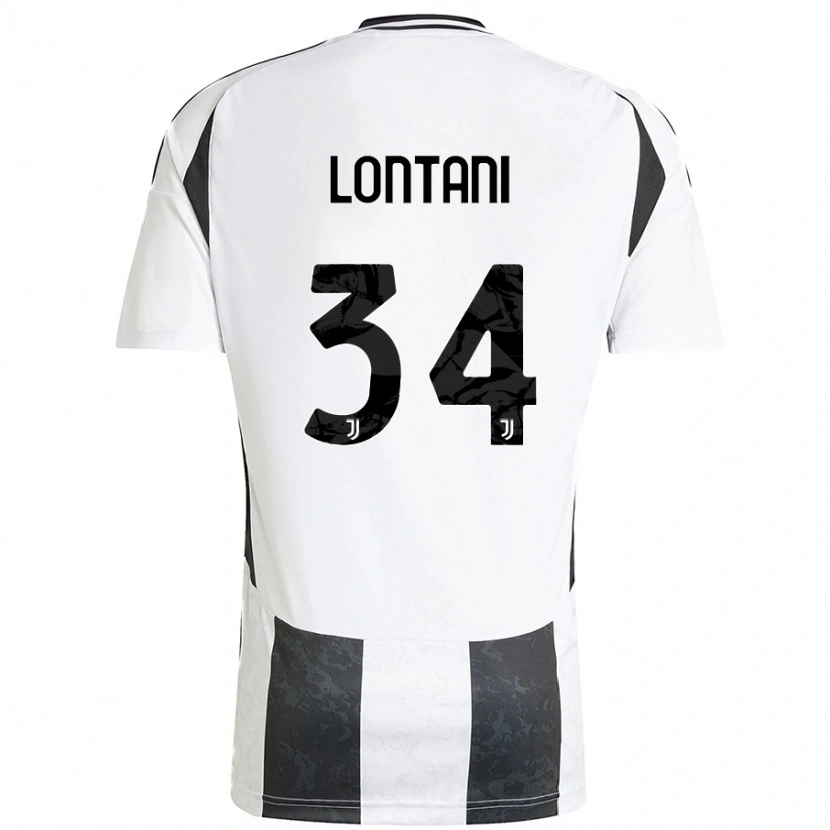 Danxen Mujer Camiseta Matteo Lontani #34 Blanco Negro 1ª Equipación 2024/25 La Camisa México