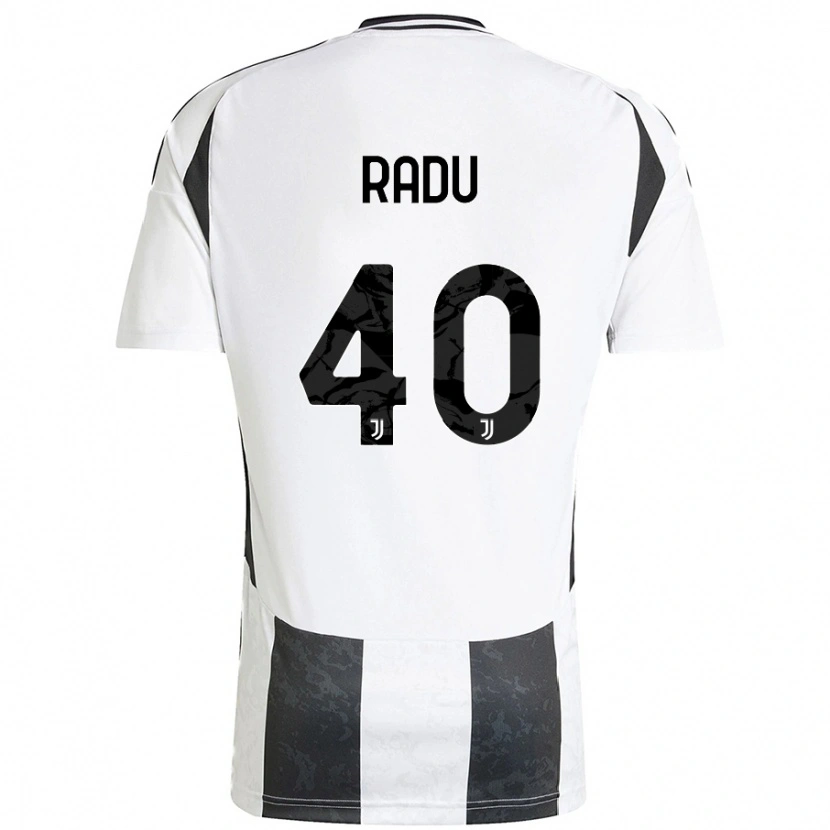 Danxen Mujer Camiseta Riccardo Radu #40 Blanco Negro 1ª Equipación 2024/25 La Camisa México