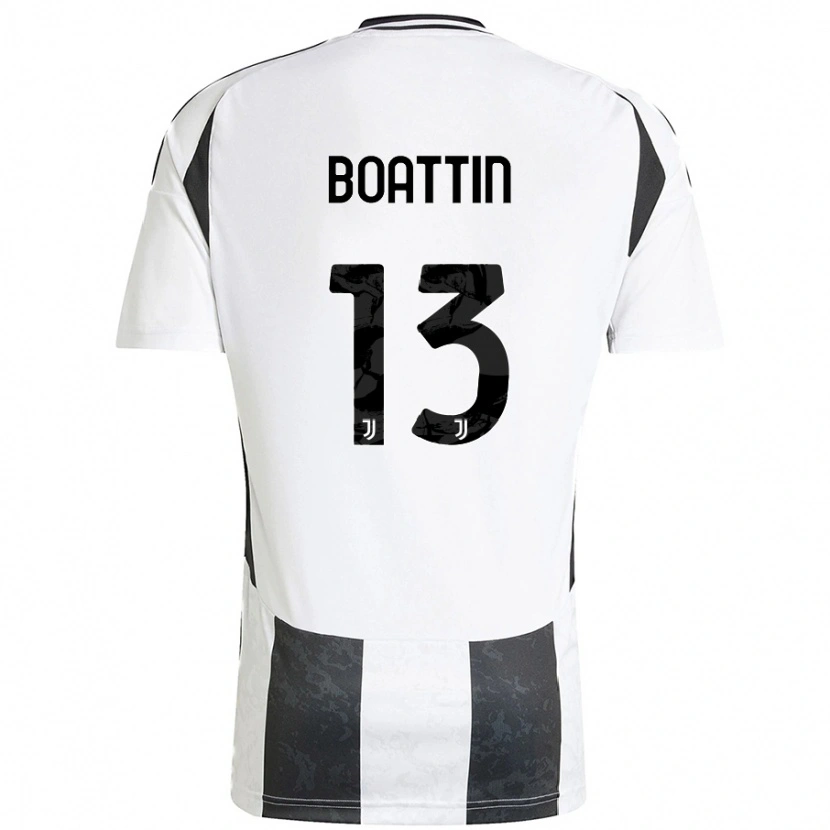 Danxen Mujer Camiseta Lisa Boattin #13 Blanco Negro 1ª Equipación 2024/25 La Camisa México