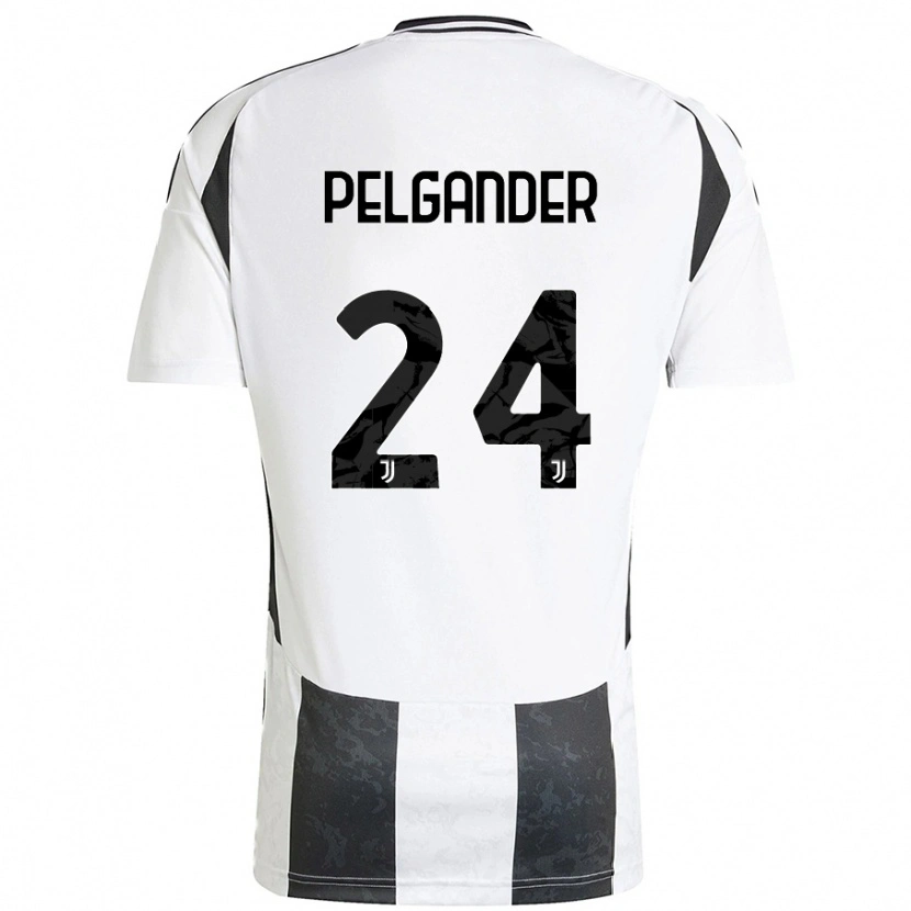 Danxen Mujer Camiseta Elsa Pelgander #24 Blanco Negro 1ª Equipación 2024/25 La Camisa México