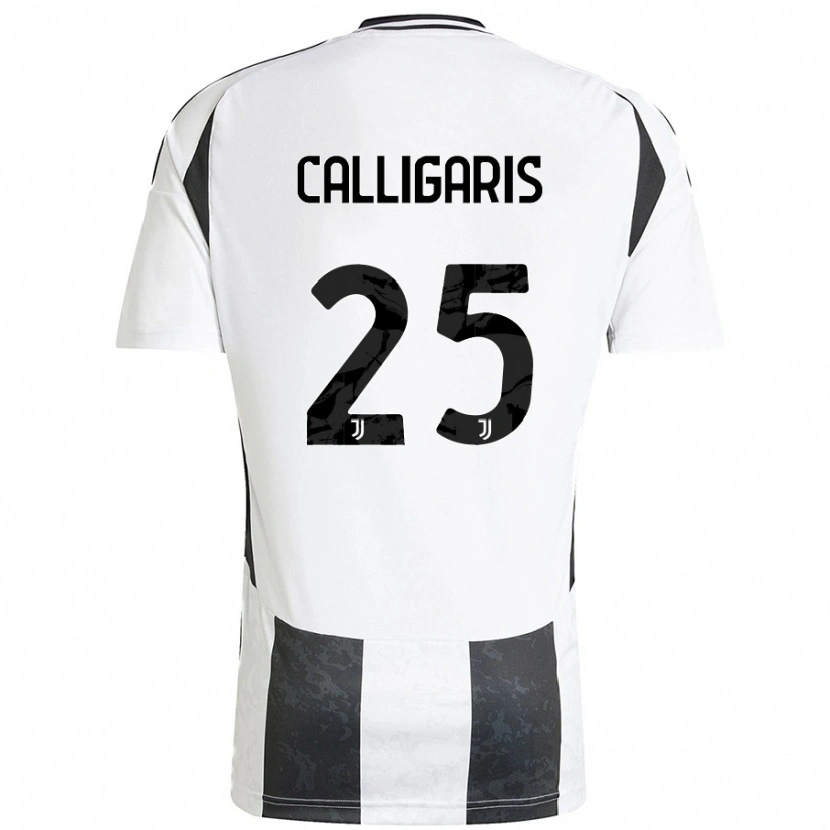 Danxen Mujer Camiseta Viola Calligaris #25 Blanco Negro 1ª Equipación 2024/25 La Camisa México