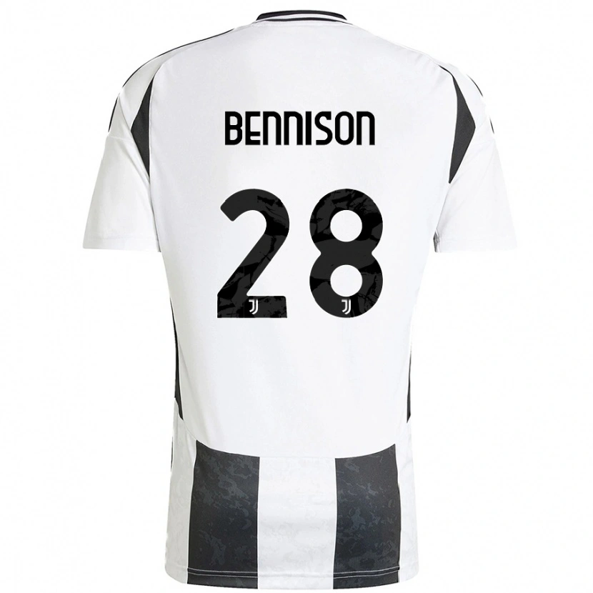 Danxen Mujer Camiseta Hanna Bennison #28 Blanco Negro 1ª Equipación 2024/25 La Camisa México