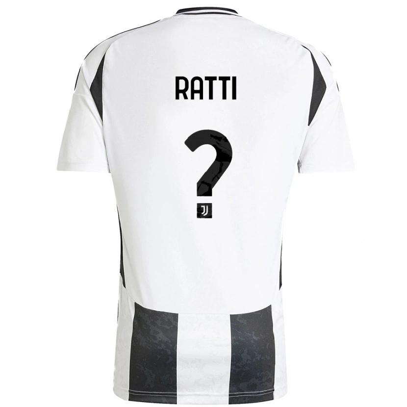 Danxen Mujer Camiseta Leonardo Ratti #0 Blanco Negro 1ª Equipación 2024/25 La Camisa México