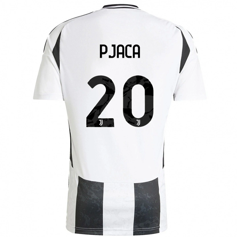 Danxen Mujer Camiseta Marko Pjaca #20 Blanco Negro 1ª Equipación 2024/25 La Camisa México