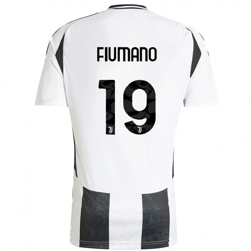 Danxen Mujer Camiseta Filippo Fiumano #19 Blanco Negro 1ª Equipación 2024/25 La Camisa México