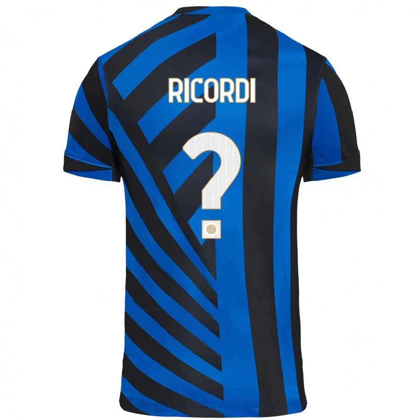 Danxen Mujer Camiseta Tommaso Ricordi #0 Azul Negro 1ª Equipación 2024/25 La Camisa México