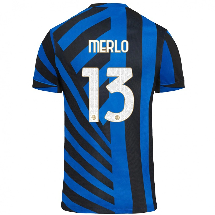 Danxen Mujer Camiseta Beatrice Merlo #13 Azul Negro 1ª Equipación 2024/25 La Camisa México