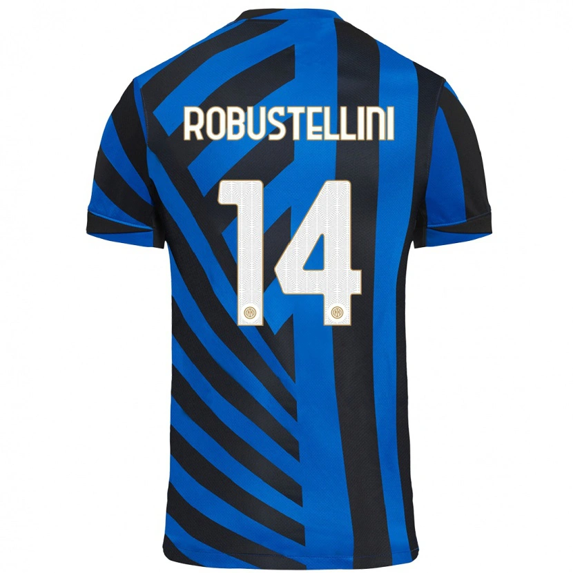 Danxen Mujer Camiseta Chiara Robustellini #14 Azul Negro 1ª Equipación 2024/25 La Camisa México
