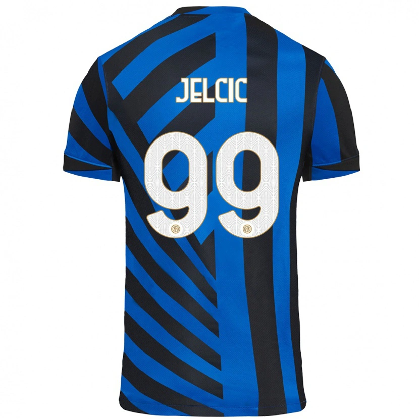 Danxen Mujer Camiseta Maja Jelčić #99 Azul Negro 1ª Equipación 2024/25 La Camisa México