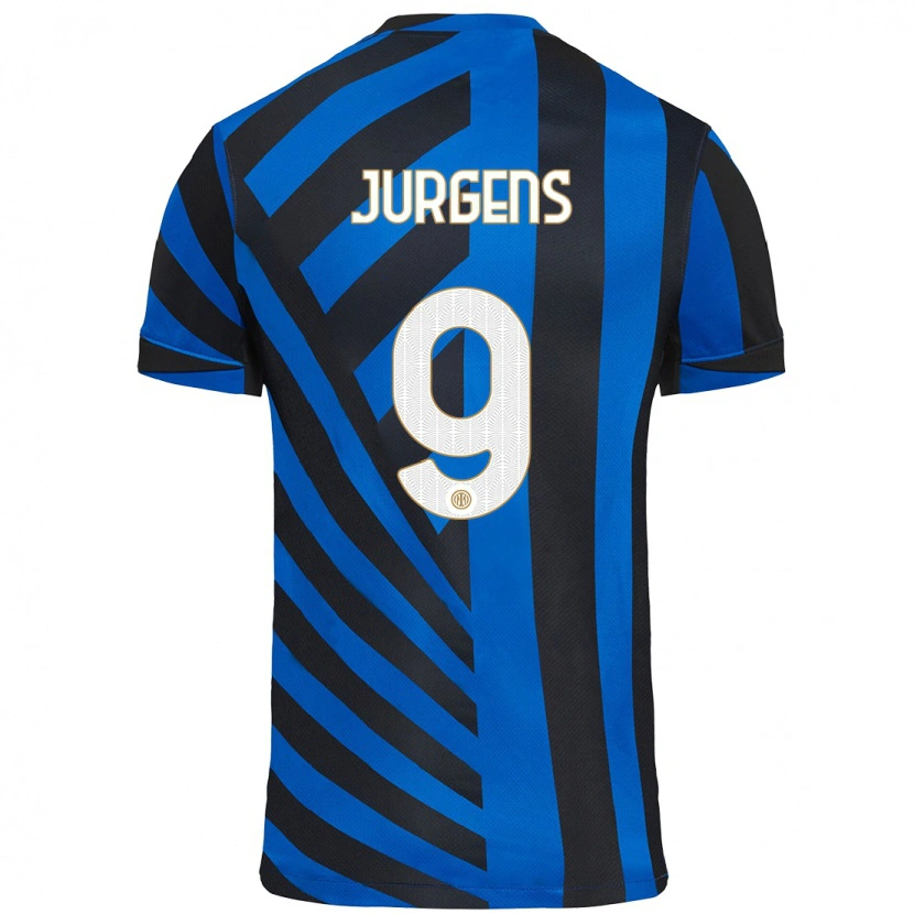 Danxen Mujer Camiseta Oliver Jurgens #9 Azul Negro 1ª Equipación 2024/25 La Camisa México