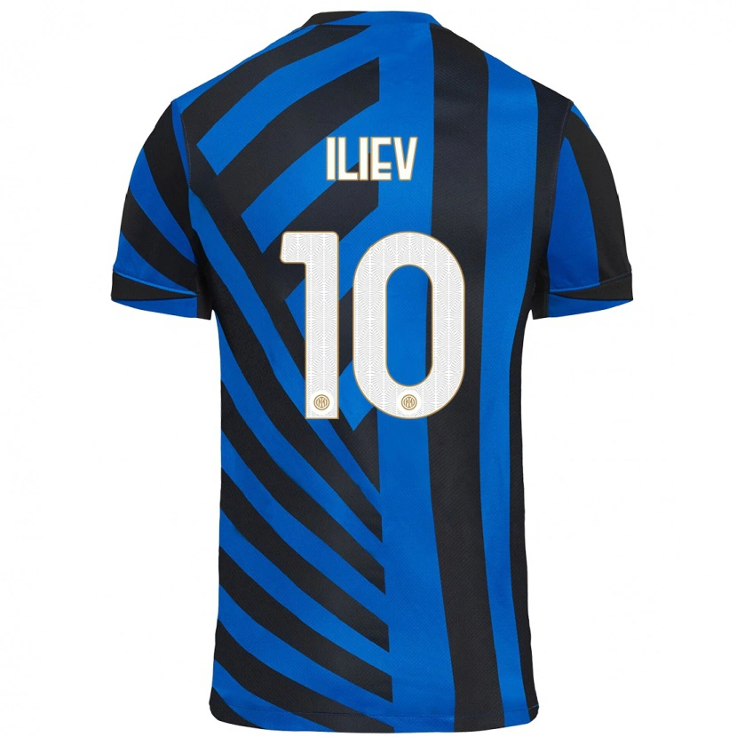 Danxen Mujer Camiseta Nikola Iliev #10 Azul Negro 1ª Equipación 2024/25 La Camisa México
