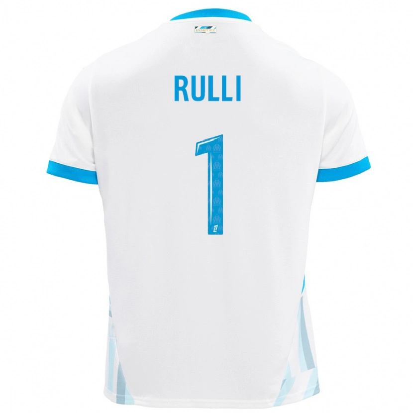 Danxen Mujer Camiseta Gerónimo Rulli #1 Blanco Azul Cielo 1ª Equipación 2024/25 La Camisa México