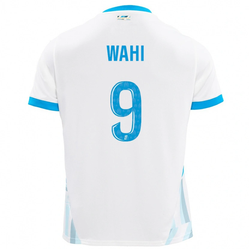 Danxen Mujer Camiseta Elye Wahi #9 Blanco Azul Cielo 1ª Equipación 2024/25 La Camisa México