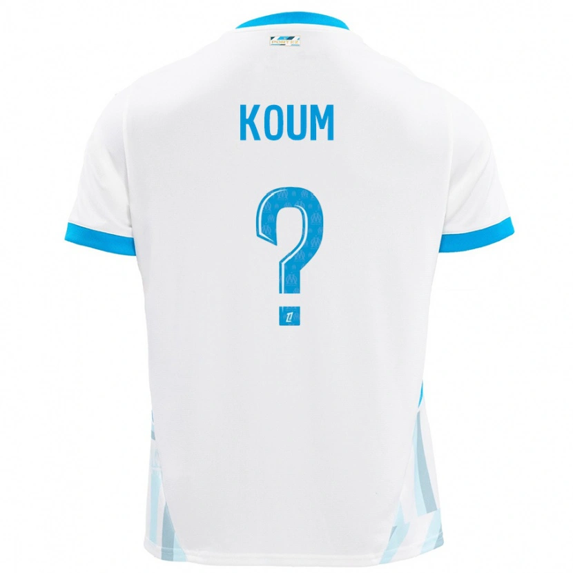 Danxen Mujer Camiseta Alexi Koum #0 Blanco Azul Cielo 1ª Equipación 2024/25 La Camisa México