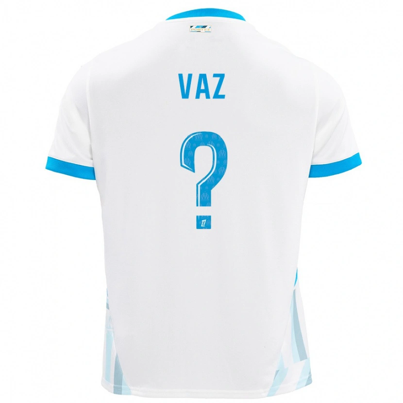 Danxen Mujer Camiseta Robinio Vaz #0 Blanco Azul Cielo 1ª Equipación 2024/25 La Camisa México