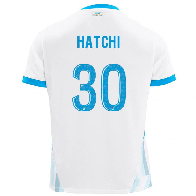 Danxen Mujer Camiseta Anaïs Hatchi #30 Blanco Azul Cielo 1ª Equipación 2024/25 La Camisa México