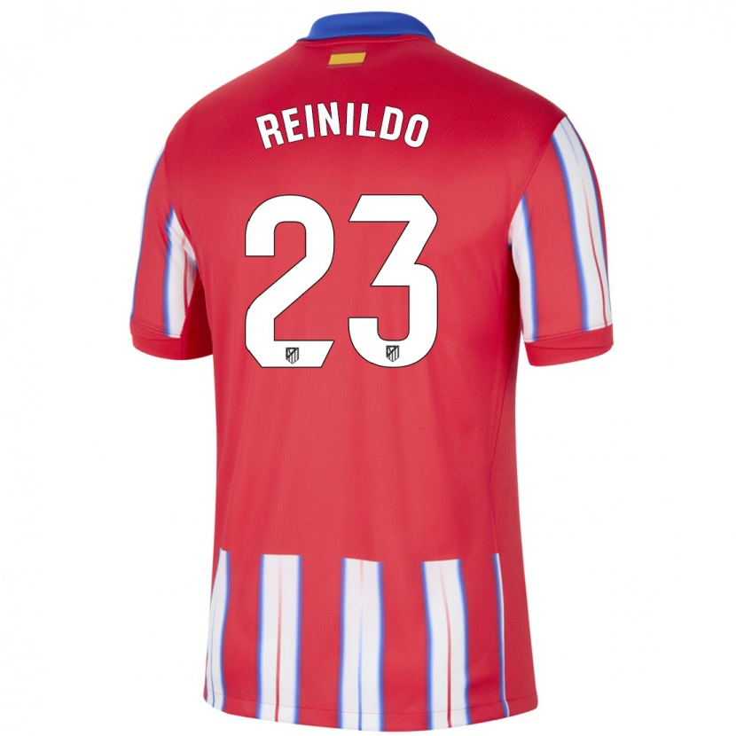 Danxen Mujer Camiseta Reinildo Mandava #23 Rojo Blanco Azul 1ª Equipación 2024/25 La Camisa México