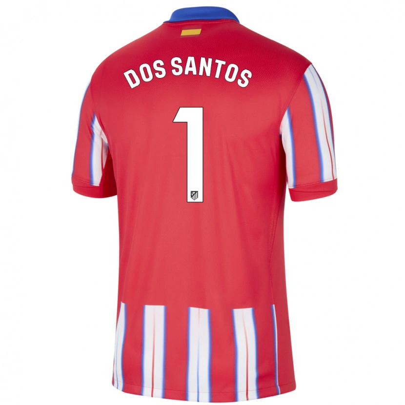 Danxen Mujer Camiseta Alex Dos Santos #1 Rojo Blanco Azul 1ª Equipación 2024/25 La Camisa México