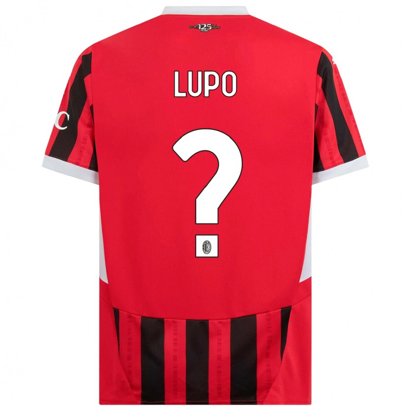 Danxen Mujer Camiseta Simone Lupo #0 Rojo Negro 1ª Equipación 2024/25 La Camisa México