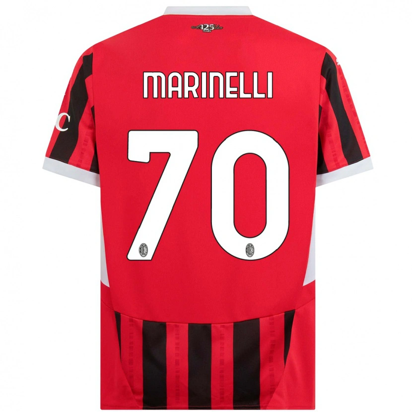 Danxen Mujer Camiseta Gloria Marinelli #70 Rojo Negro 1ª Equipación 2024/25 La Camisa México