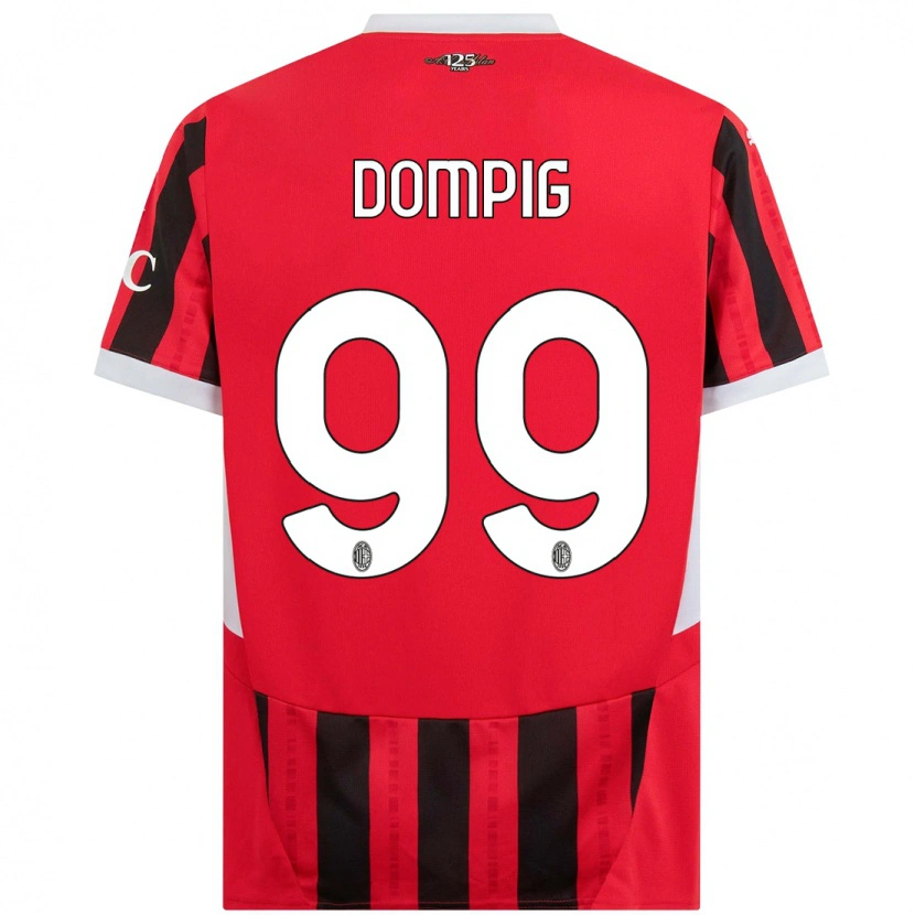 Danxen Mujer Camiseta Chanté Dompig #99 Rojo Negro 1ª Equipación 2024/25 La Camisa México