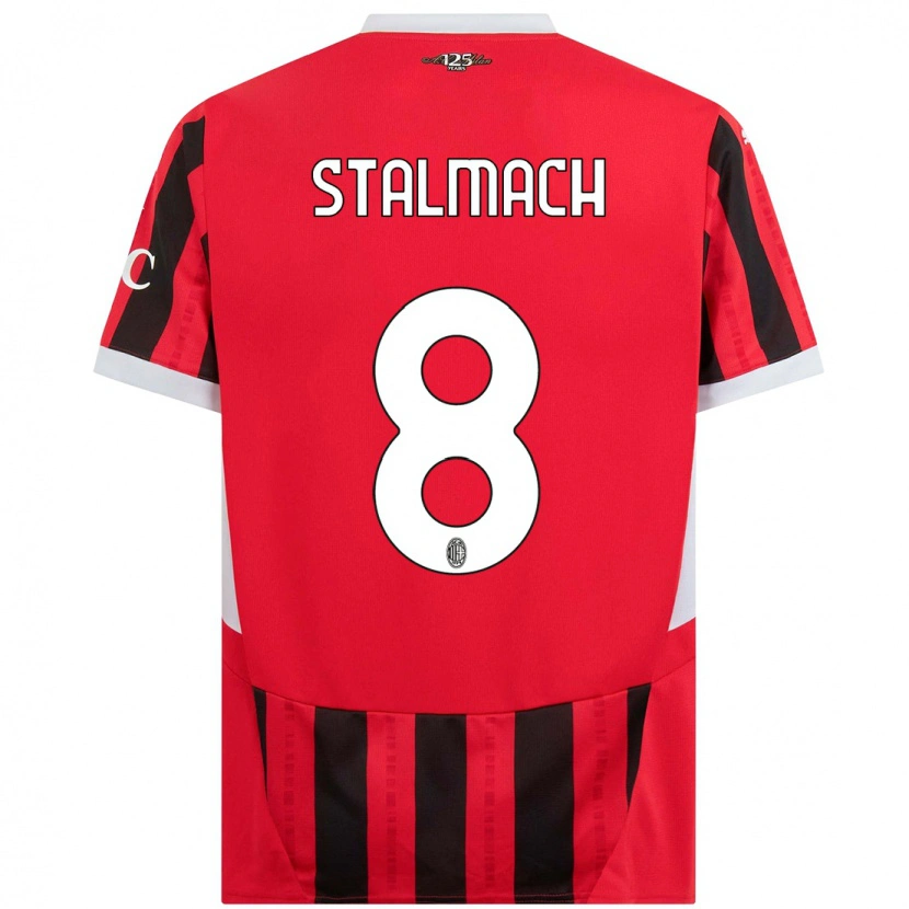 Danxen Mujer Camiseta Dariusz Stalmach #8 Rojo Negro 1ª Equipación 2024/25 La Camisa México