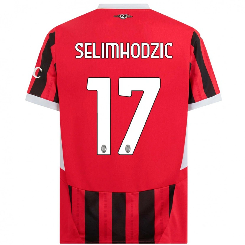 Danxen Mujer Camiseta Noa Selimhodzic #17 Rojo Negro 1ª Equipación 2024/25 La Camisa México