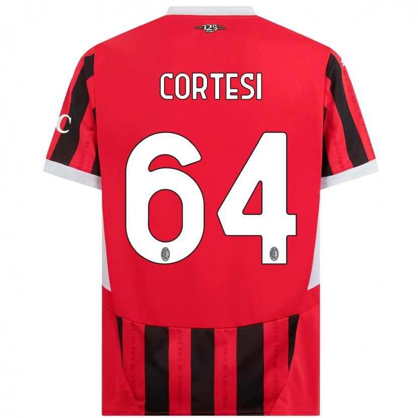 Danxen Mujer Camiseta Selena Cortesi #64 Rojo Negro 1ª Equipación 2024/25 La Camisa México