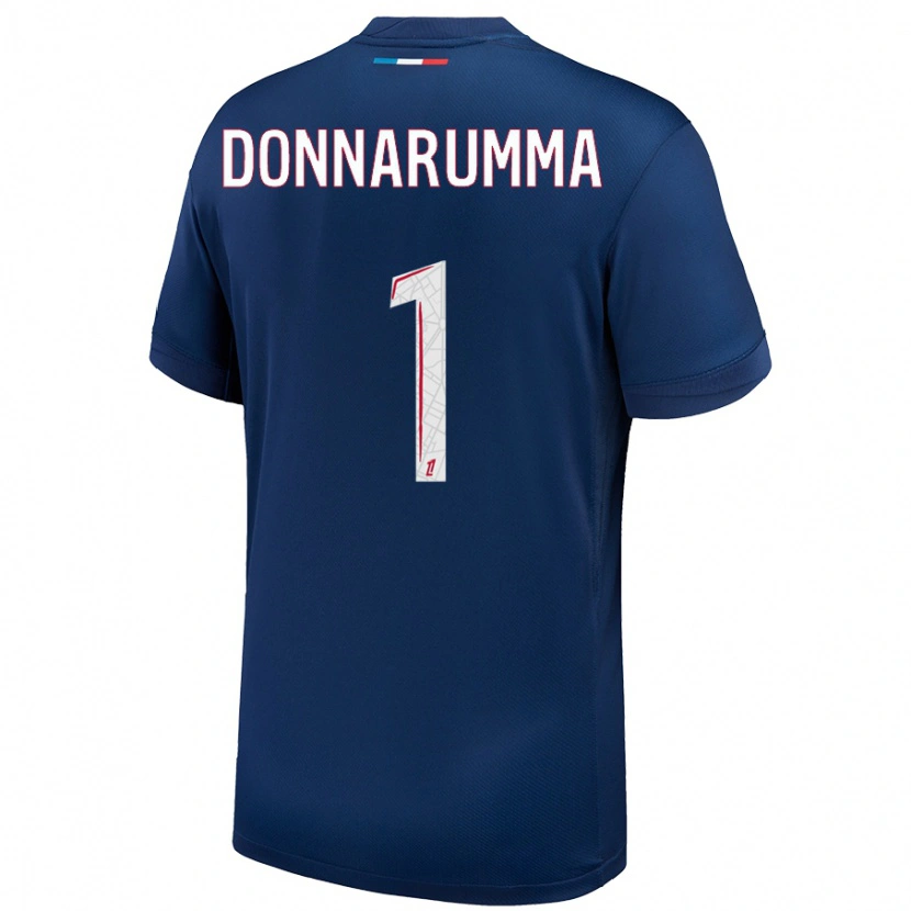 Danxen Mujer Camiseta Gianluigi Donnarumma #1 Azul Marino Blanco 1ª Equipación 2024/25 La Camisa México
