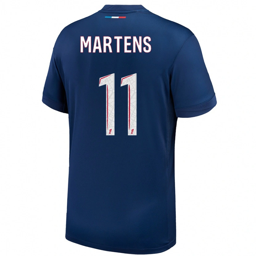 Danxen Mujer Camiseta Lieke Martens #11 Azul Marino Blanco 1ª Equipación 2024/25 La Camisa México