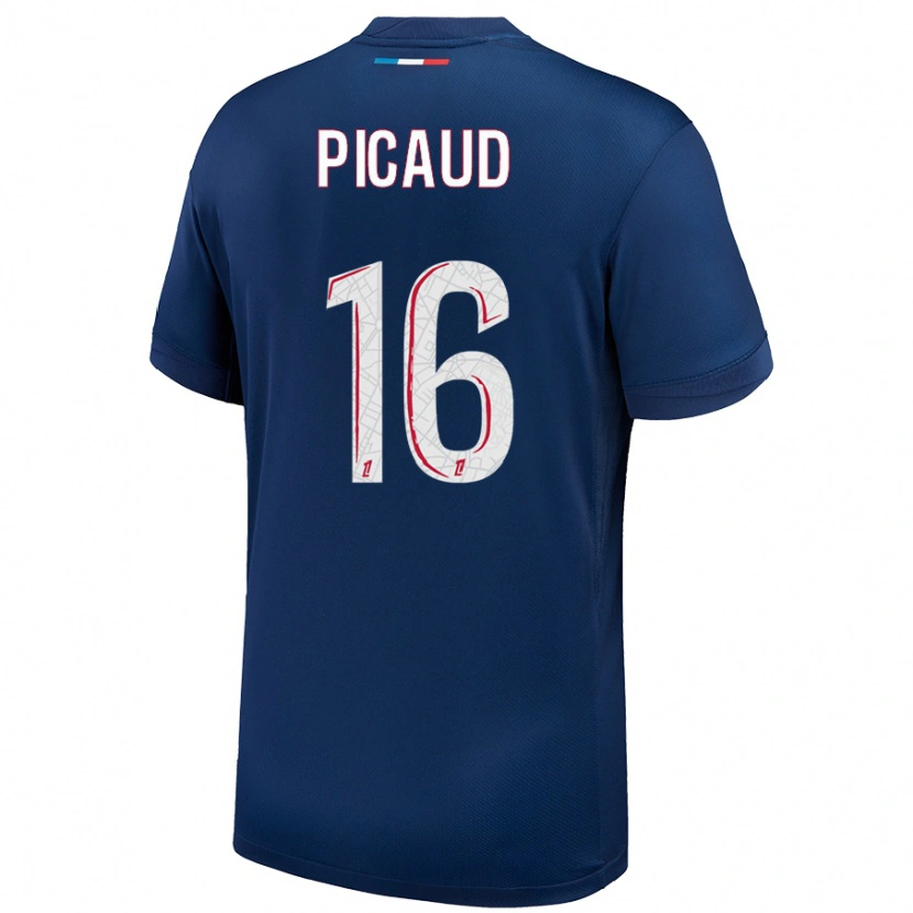 Danxen Mujer Camiseta Constance Picaud #16 Azul Marino Blanco 1ª Equipación 2024/25 La Camisa México