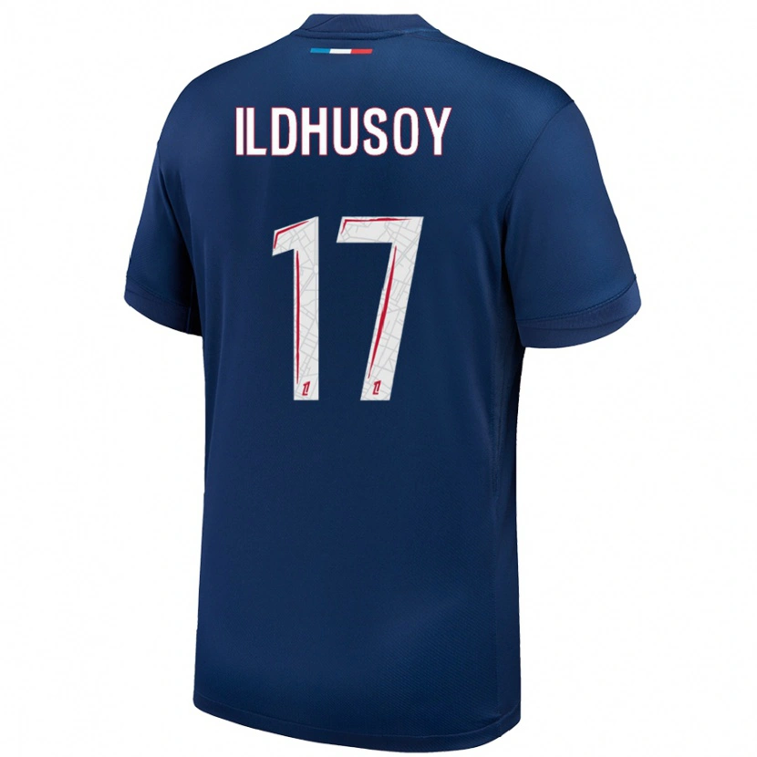 Danxen Mujer Camiseta Celin Bizet Ildhusoy #17 Azul Marino Blanco 1ª Equipación 2024/25 La Camisa México
