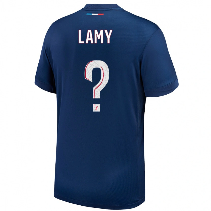 Danxen Mujer Camiseta Hugo Lamy #0 Azul Marino Blanco 1ª Equipación 2024/25 La Camisa México