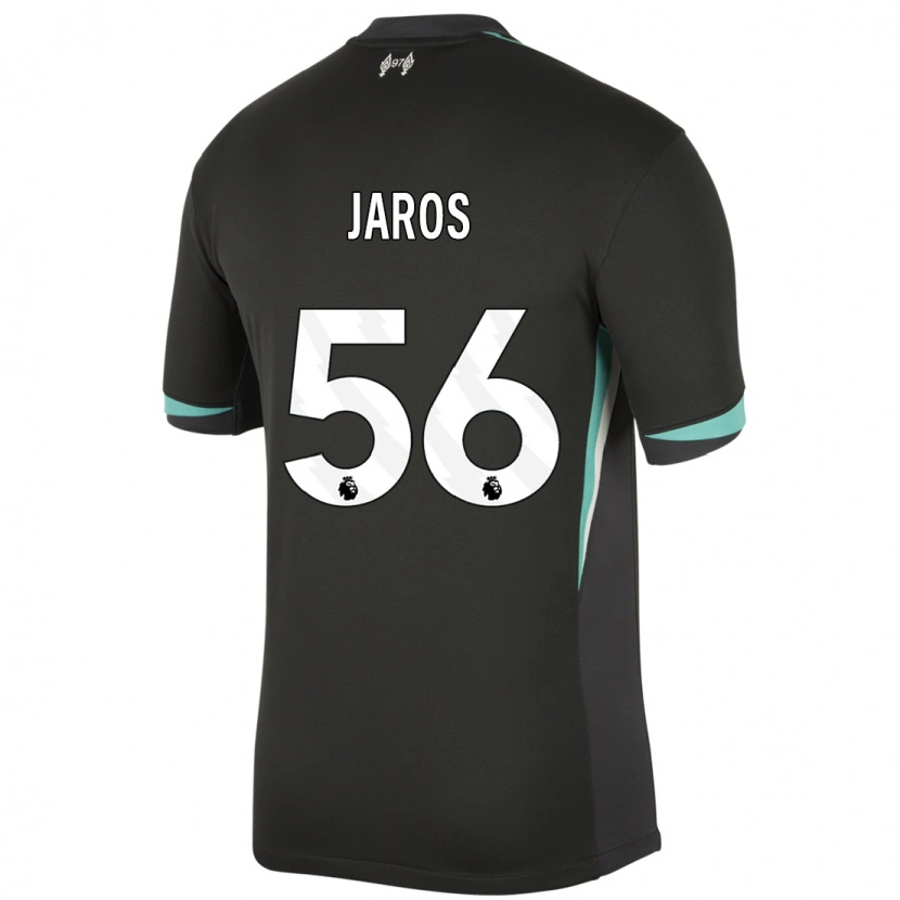 Danxen Mujer Camiseta Vitezslav Jaros #56 Negro Antracita Blanco 2ª Equipación 2024/25 La Camisa México