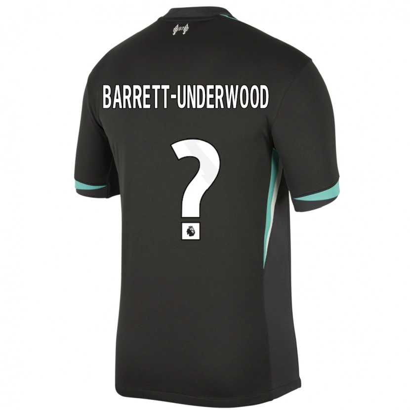 Danxen Mujer Camiseta Keehan Barrett-Underwood #0 Negro Antracita Blanco 2ª Equipación 2024/25 La Camisa México