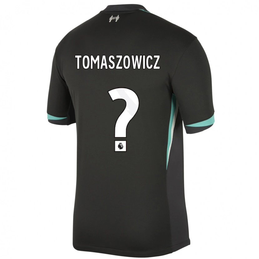 Danxen Mujer Camiseta Aiden Tomaszowicz #0 Negro Antracita Blanco 2ª Equipación 2024/25 La Camisa México