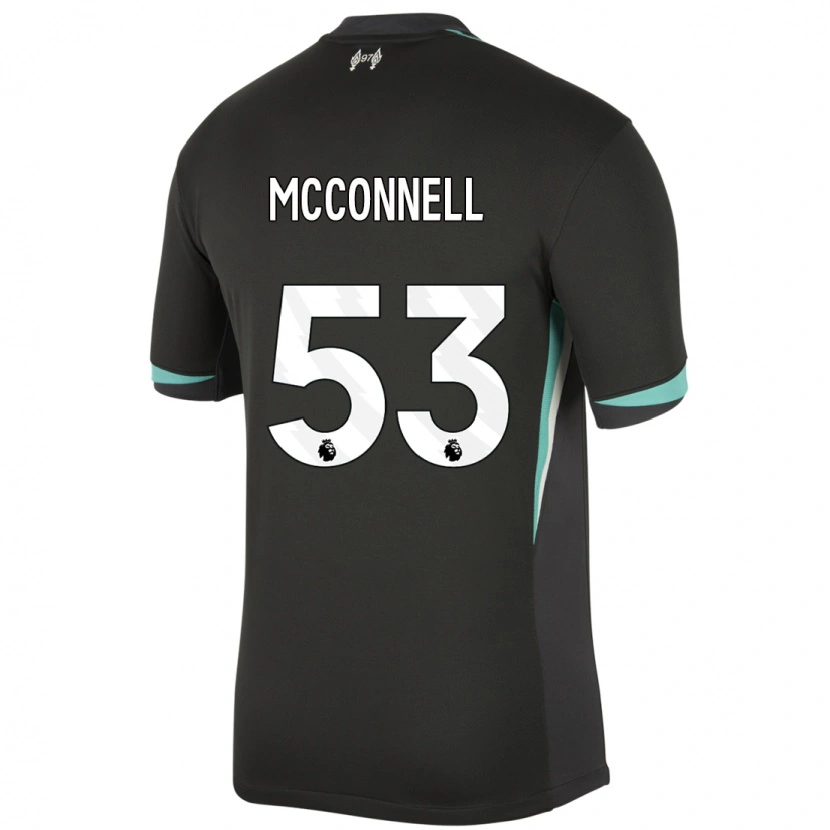 Danxen Mujer Camiseta James Mcconnell #53 Negro Antracita Blanco 2ª Equipación 2024/25 La Camisa México