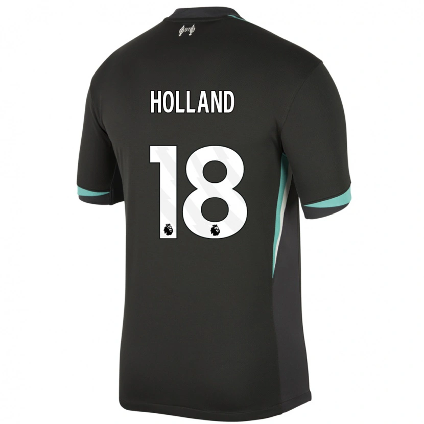 Danxen Mujer Camiseta Ceri Holland #18 Negro Antracita Blanco 2ª Equipación 2024/25 La Camisa México
