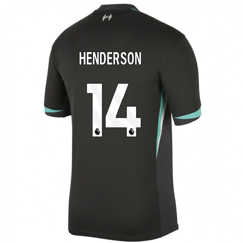 Danxen Mujer Camiseta Henderson #14 Negro Antracita Blanco 2ª Equipación 2024/25 La Camisa México