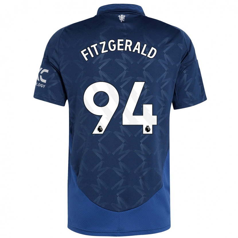 Danxen Mujer Camiseta Jayce Fitzgerald #94 Índigo 2ª Equipación 2024/25 La Camisa México