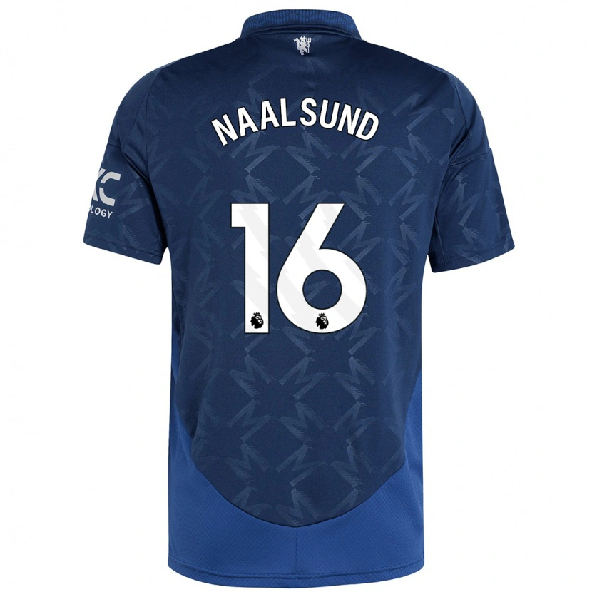Danxen Mujer Camiseta Lisa Naalsund #16 Índigo 2ª Equipación 2024/25 La Camisa México