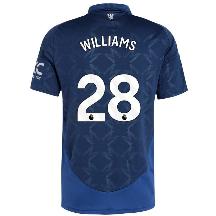 Danxen Mujer Camiseta Rachel Williams #28 Índigo 2ª Equipación 2024/25 La Camisa México