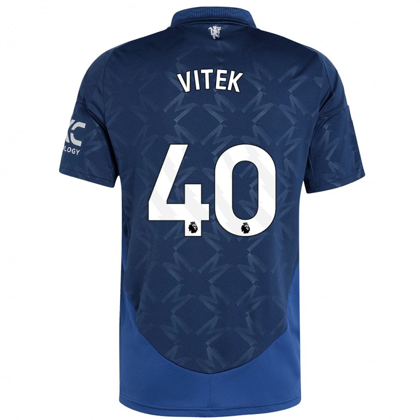 Danxen Mujer Camiseta Radek Vitek #40 Índigo 2ª Equipación 2024/25 La Camisa México