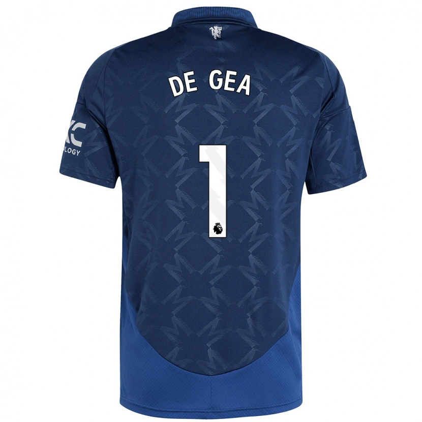 Danxen Mujer Camiseta David De Gea #1 Índigo 2ª Equipación 2024/25 La Camisa México