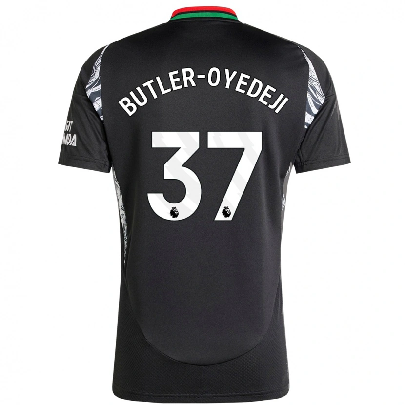 Danxen Mujer Camiseta Nathan Butler-Oyedeji #37 Negro 2ª Equipación 2024/25 La Camisa México