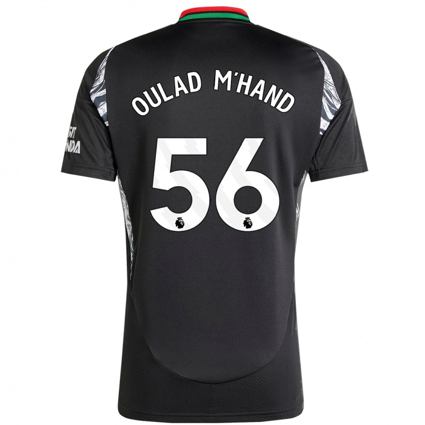Danxen Mujer Camiseta Salah-Eddine Oulad M'hand #56 Negro 2ª Equipación 2024/25 La Camisa México