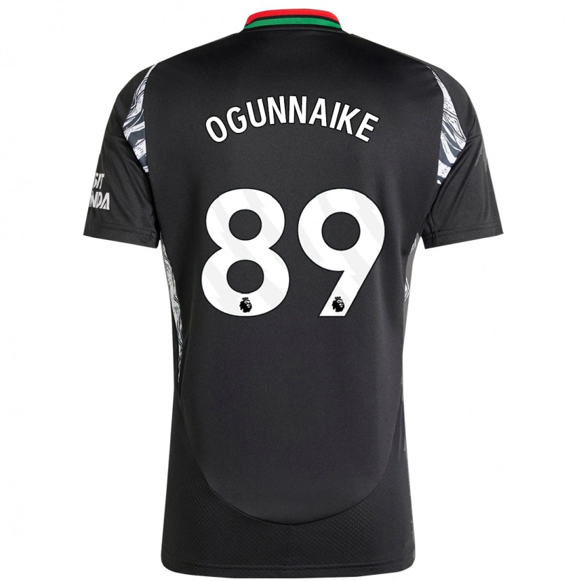 Danxen Mujer Camiseta Josh Ogunnaike #89 Negro 2ª Equipación 2024/25 La Camisa México